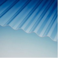 PLEXIGLAS® RESIST Wellplatten Lichtplatten 76/18 farblos glatt 3mm, Breite 1045mm