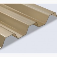 Wellplatte PVC Trapez 70/18 bronce 1,0mm W Breite 1095mm 3000 x 1095mm